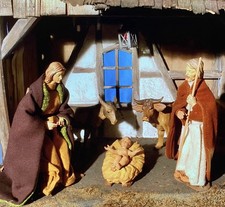 Heilige Familie mit Esel &