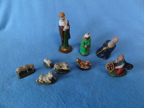 Große alte krippenfiguren - große,