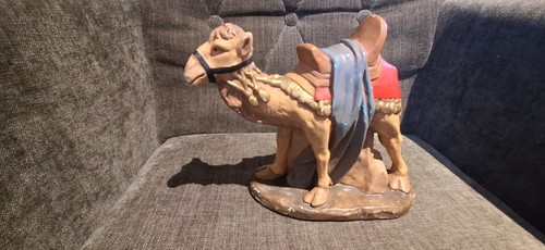 Krippenfigur kamel gips - -,