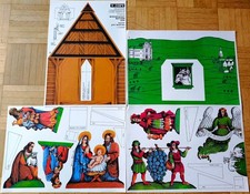 Weihnachtskrippe Papier Pappe