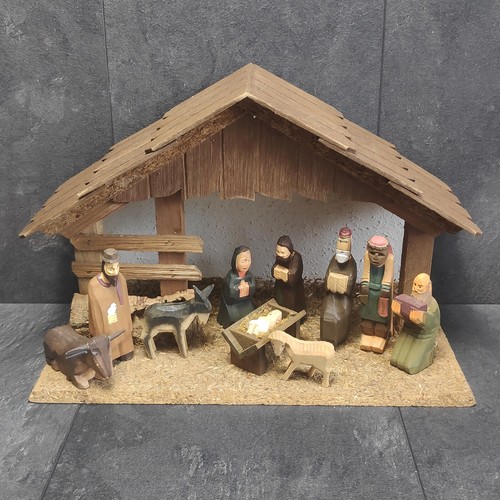 Vintage nativity scene - nativity,