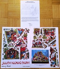 Weihnachtskrippe Papier Pappe