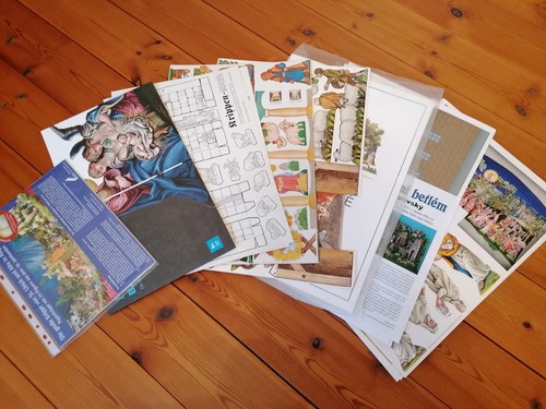 Großes konvolut papierkrippen - konvolut,